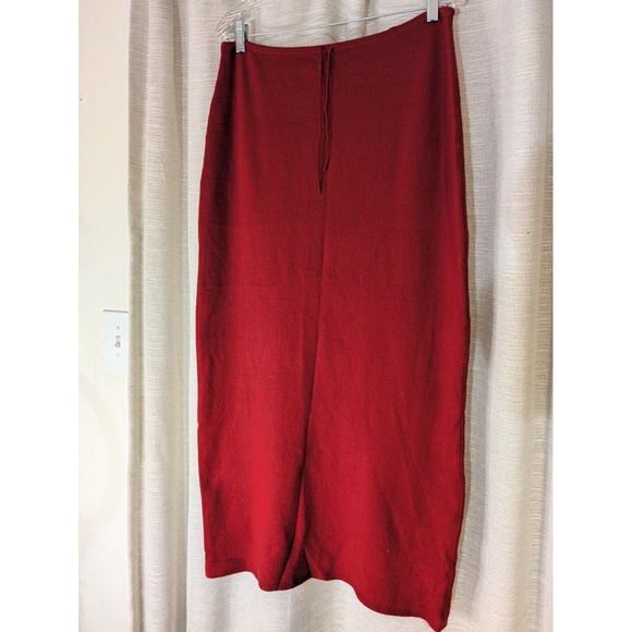 Christopher Fischer Dresses & Skirts - Christopher Fischer Size L Red 100% Cashmere Maxi Skirt